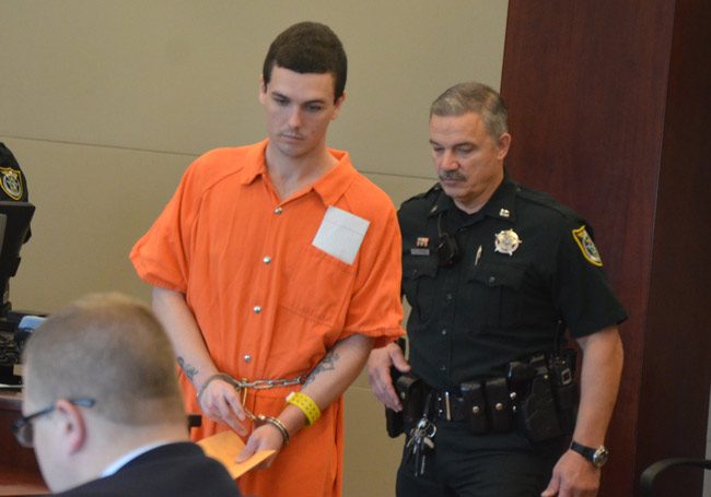 Richard Westervelt after his sentencing this morning at the Flagler County courthouse. (© FlaglerLive)