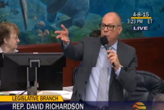 Rep. David Richardson, the Legislature's only openly gay member, tried repeatedly but unsuccessfully to alter the wording of a bill he considers discriminatory. (Florida Channel)