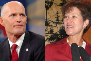 rick scott and alex sink bank job losses hca columbia