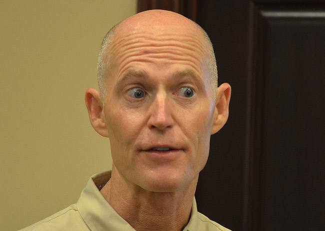 gov. rick scott pee urine test drug tests 