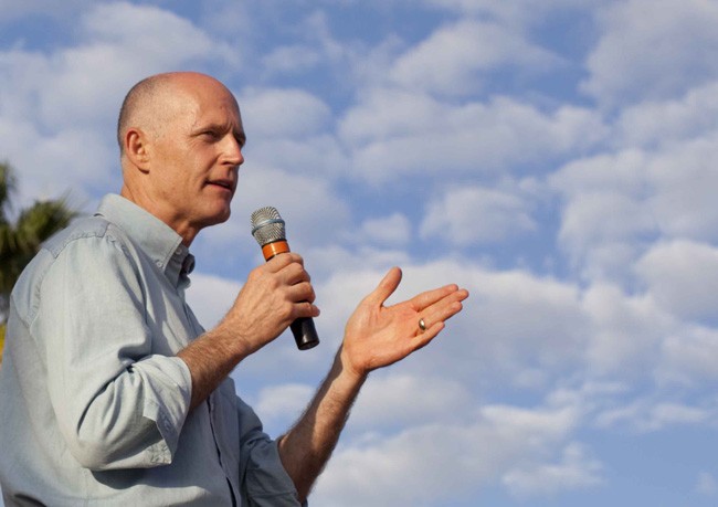 Rick Scott's understanding of how taxes affect Floridians is a bit cloudy. (Rick Scott/Flickr)