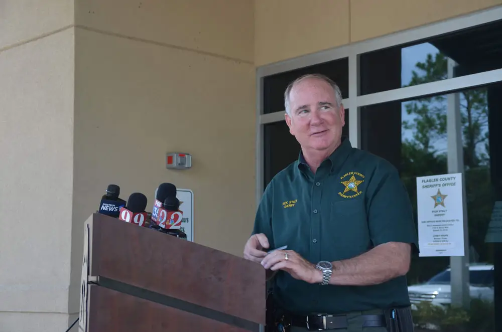 Sheriff Rick Staly is hoping for a less intensely competitive election campaign than the one he fought in 2016, and has his eyes on a third term if he wins a second. (© FlaglerLive)