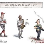 Rittenhouse Walks by Adam Zyglis, The Buffalo News