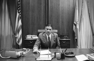 Mayor Frank Rizzo poses for a portrait on Jan. 3, 1977.
