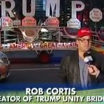 Rob Cortis being interviewed by Fox and Friends about his pro-Trump float and his crisscrossing the country with it, back in 2017.