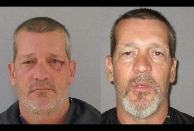 Robert Brandon's two most recent booking photos at the Flagler County jail.
