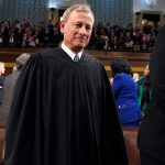 U.S. Supreme Court Chief Justice John Roberts attends the State of the Union address on Feb. 7, 2023.