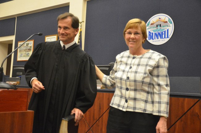 Judge Craig and Mayor Robinson. (c FlaglerLive)