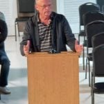 Pastor Roderick Palmer in his appearance before the Flagler Beach Planning and Architecture Review Board on Dec. 3, 2024, in a video still from the meting. (© FlaglerLive)