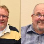 Bunnell City Commissioners John Rogers, left, and Pete Young. Rogers is also vice mayor. (© FlaglerLive)