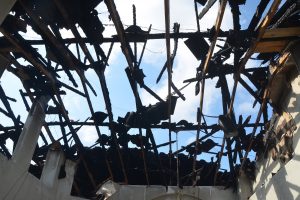 tiled roof remains