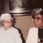 Rosa Parks, left, and Shirley Chisholm in the 1070s. (Library of Congress)