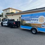 The new emergency response trailer parked in Flagler Beach prior to the dedication event.