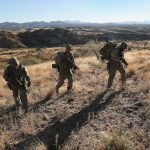 Civilian paramilitaries, like these pictured in 2016, patrol areas of the U.S.-Mexico border searching for immigrants and drug smugglers.