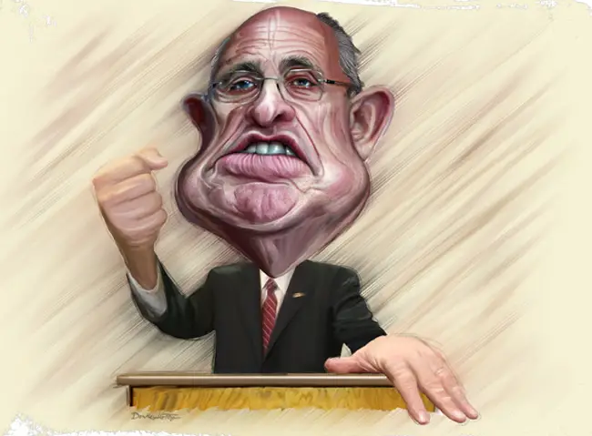 Always a prosecutor: Rudy Giuliani. (DonkeyHotey)