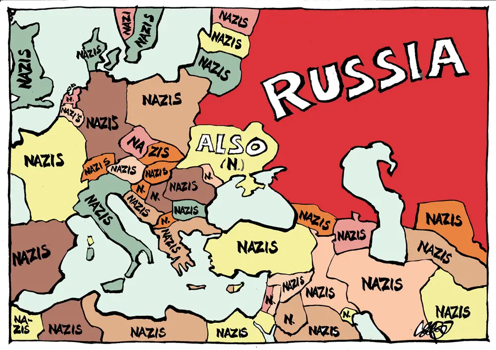 Strategic Map Russia by Jos Collignon, De Volkskrant, The Netherlands