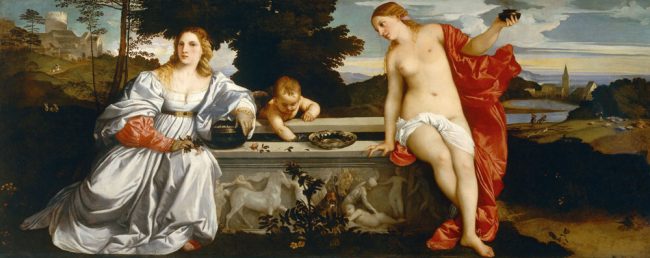 Titian’s “Sacred and Profane Love.”