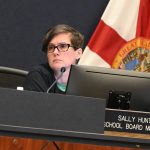 School Board member Sally Hunt thinks proclamations and spotlights take too much of the board's time. (© FlaglerLive)