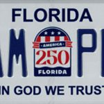 florida 250th anniversary license plate
