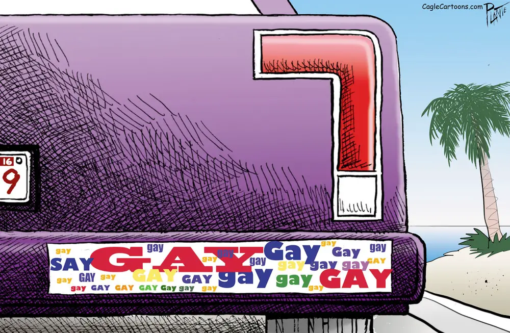 Say Gay (corrected) by Bruce Plante, PoliticalCartoons.com