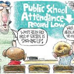 Low School Attendance by John Darkow, Columbia, Missouri.