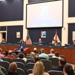 Flagler County's School Board, like most school boards in Florida, faces enrollment and funding challenges as a publicly funded private-school and homeschool voucher system is devouring a larger share of the state's education budget. (© FlaglerLive)