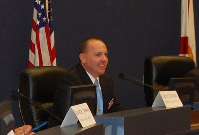 Scott DuPont in his first run for a circuit judge seat in 2010. (© FlaglerLive)