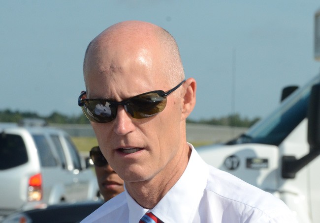 Gov. Rick Scott has not been able to quiet the fury over the way FDLE Chief Gerald Bailey lost his job. (© FlaglerLive)