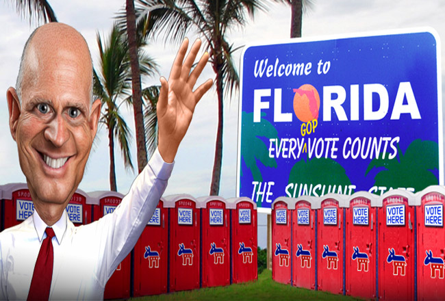 Governor Vulnerable welcomes you. (DonkeyHotey)