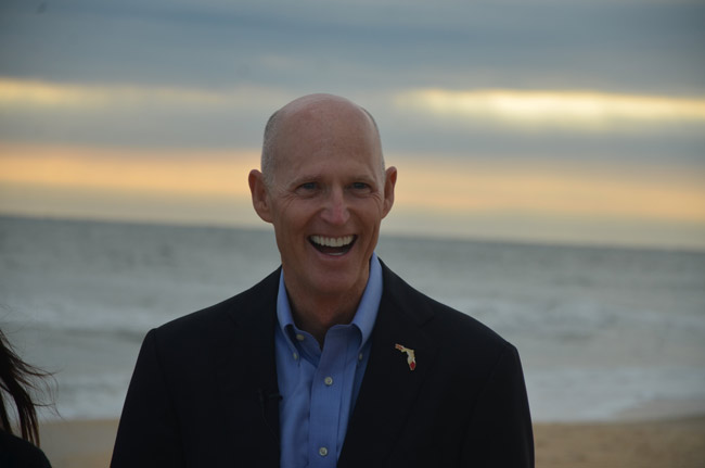 Gov. Rick Scott appears set to announce his run for U.S. Senate in two weeks. (© FlaglerLive)