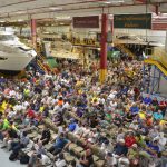 The good days back when Brunswick's plant was a Sea Ray Boats operation, before it shut down in 2018 to reopen in 2021 as a Boston Whaler operation. (© FlaglerLive)