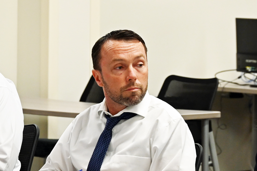 Sean Moylan, assistant county attorney for the County Commission, argued the county's case in a dispute with Ormond Beach. Two days later, the city took Flagler by surprise and sued. (© FlaglerLive)