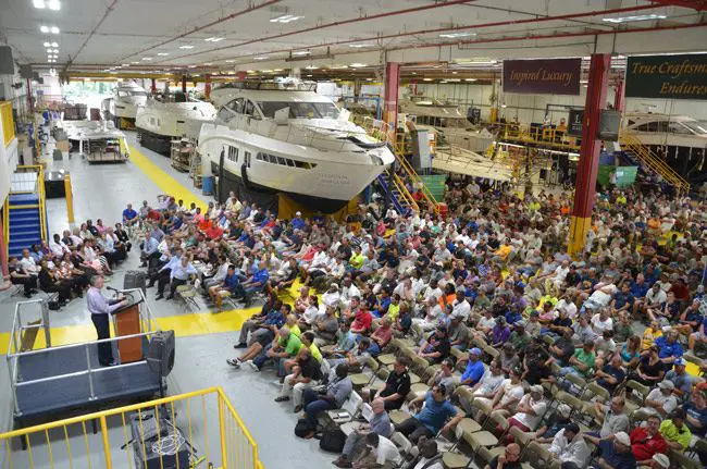 Sea Ray Boats was one of Flagler County's top private employers. It has been a mainstay of the local manufacturing economy. (© FlaglerLive)