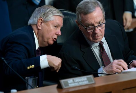 Sens. Lindsey Graham, R-S.C., and Dick Durbin, D-Ill., are vocal critics of Section 230.