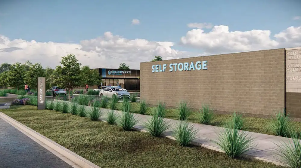 A rendering of one of the two self-storage facilities proposed for Old Kings Road that residents of the Toscana and Hidden Lakes subdivisions are now contesting. 