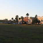 Two acres in front of Epic Theatres, across the street from Central Avenue, will become Serenity Falls mini golf. (© FlaglerLive)