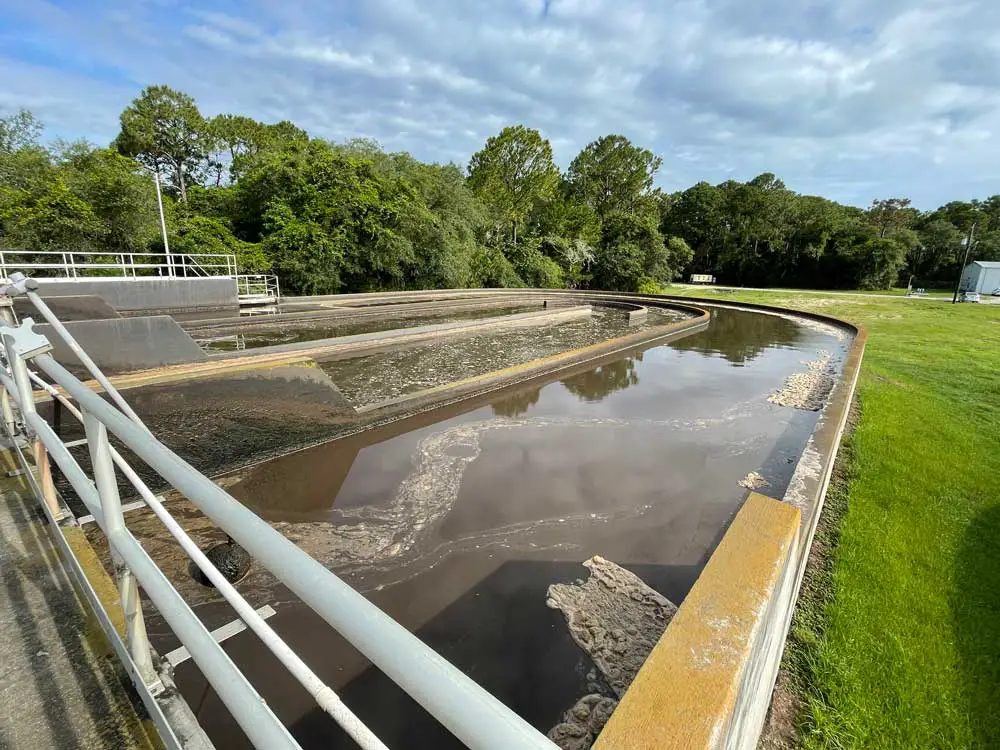 Impact fees will help expand such infrastructure as Flagler Beach's sewer plant, above. (© FlaglerLive)