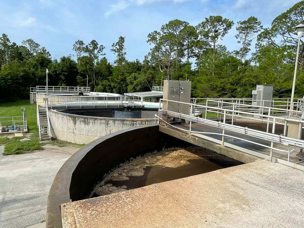 Flagler Beach's sewer plant is "on its last leg," says Commissioner Rick Belhumeur. (© FlaglerLive)