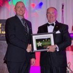 Sergeant Jon Reckenwald, the law enforcement deputy of the year, with Sheriff Rick Staly. (FCSO)