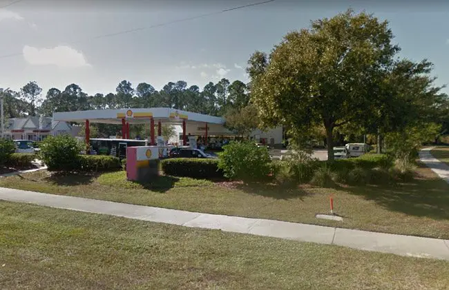 The Shell station, formerly Kangaroo, at the corner of Palm Coast Parkway and Belle Terre Parkway.