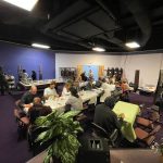 Dinner during a recent evening at the shelter. (The Sheltering Tree)