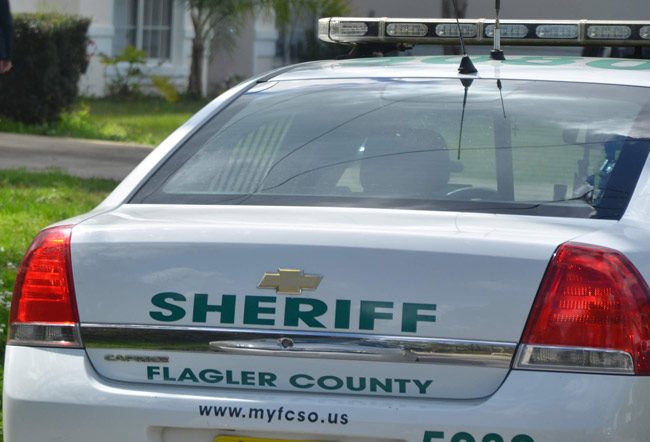 A Flagler County Sheriff's patrol car was burglarized overnight in Palm Coast's B Section. (© FlaglerLive)