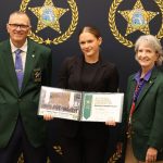 Crime Scene Investigations and Evidence Supervisor Savannah MacLellan, middle, graduates from the Florida Sheriffs Women’s Leadership Academy, Friday, March 6, 2026, in Orange Park, FL.