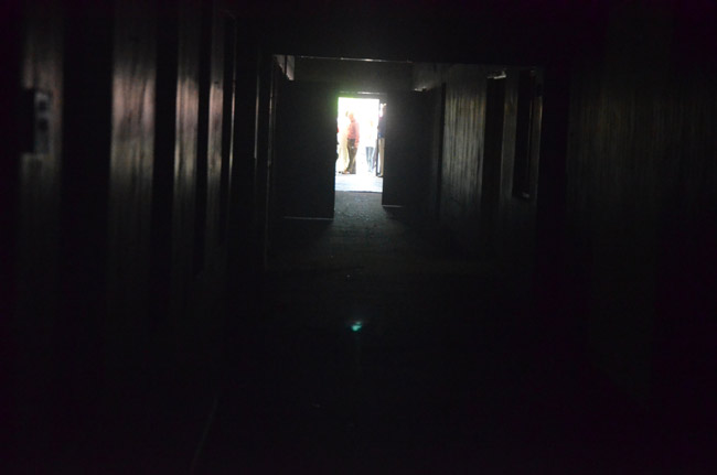 There was little light at the end of the tunnel for sheriff's Operations Center, where more than two dozen employees are reporting health issues. Above, the building as seen from within before it was rebuilt. (© FlaglerLive)
