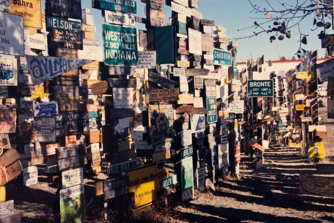 A forest of longing at Watson Lake. (© FlaglerLive)