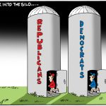 We All Go Back To Our Political Silos by Bob Englehart, PoliticalCartoons.com