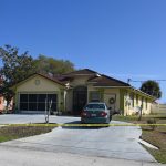 The house on Florida Park Drive this morning. (© FlaglerLive)