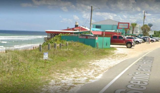 What High Tides at Snack Jack looked like in a Google photo before the storm.