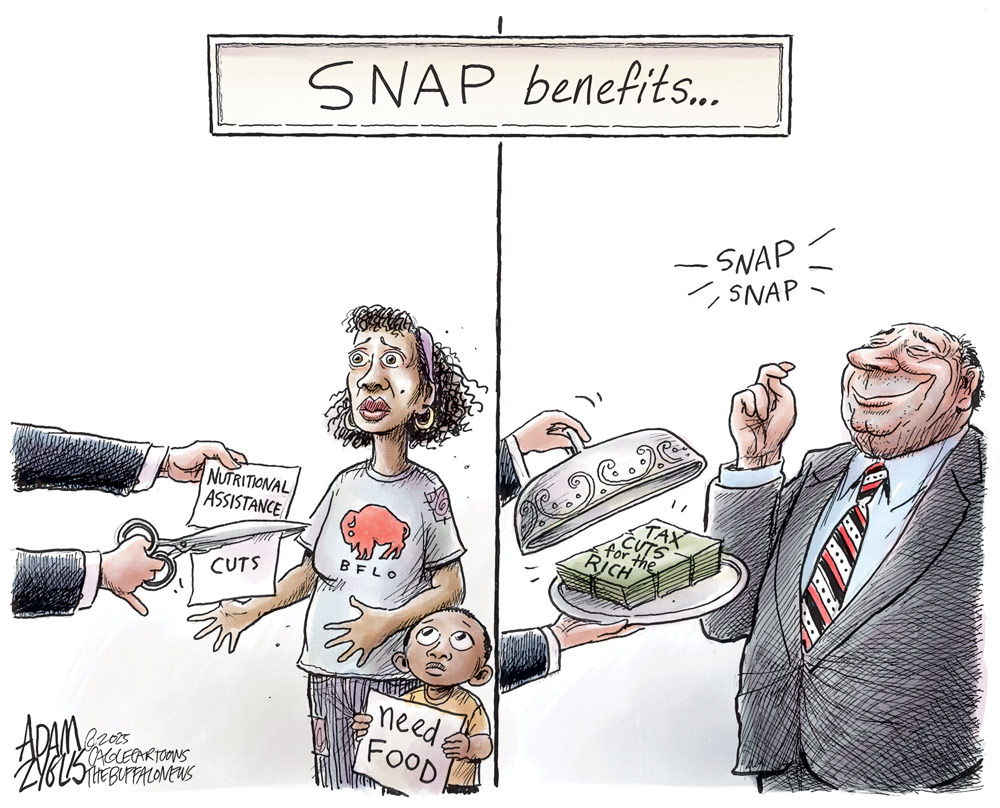 Government Handouts by Adam Zyglis, The Buffalo News