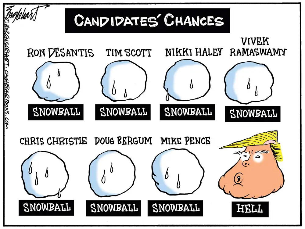Republican Candidates Debate by Bob Englehart, PoliticalCartoons.com
